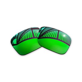 MYCOURAG UV Protection Polarized Replacement Lenses for Oakley Jupiter Sqaured OO9135 Sunglasses Frame - Emerald Mirror Coated Polarized