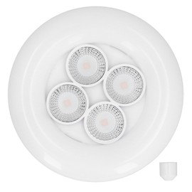 LED 4‑Hole LED Spot Light 3‑Gear Adjustable Spotlight for Garage Warehouse AC 165‑265V 38W