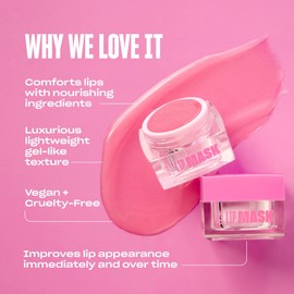 Babe Original Babe Glow Fragrance-Free Lip Sleeping Mask for Softer Lips, Hyaluronic Acid & Antioxidant Infused for Smoother, Moisturized Lips, Unscented, Cruelty-Free