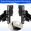 4pcs Black Bolt on to Hook on 711 Bed Frame