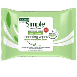 Simple Cleansing Facial Wipes 25 Each (Pack of 3)