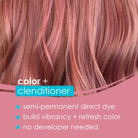 KERACOLOR Keracolor Clenditioner ROSE GOLD Hair Dye - Semi Permanent Hair Color Depositing Conditioner, Cruelty-free, 12 Fl. Oz.