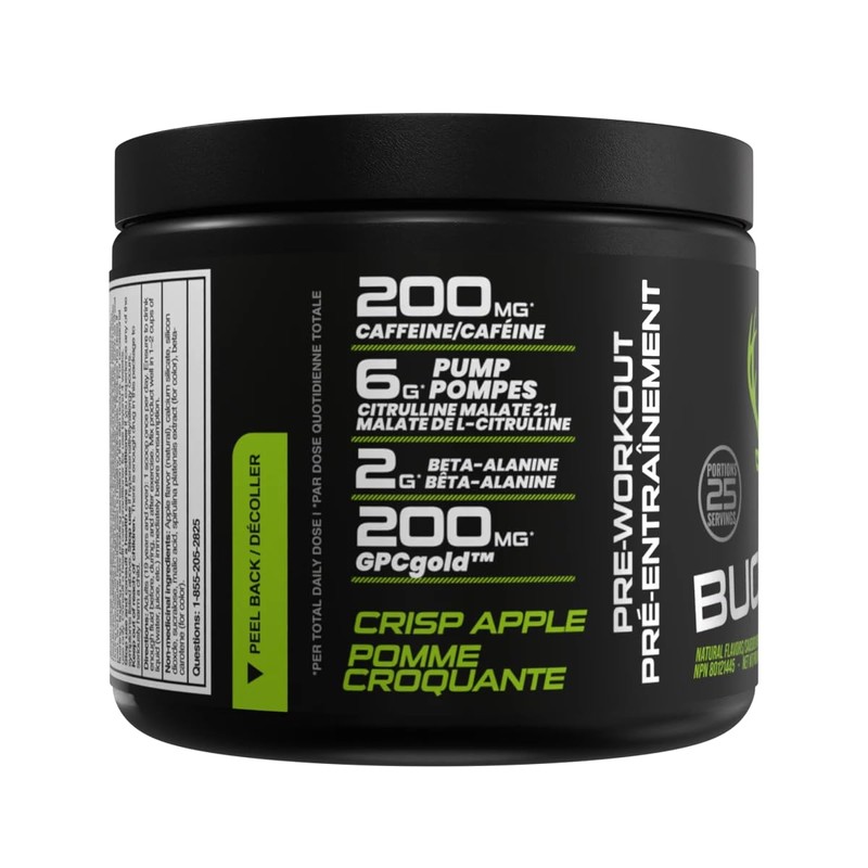 Bucked Up Pre-Workout Powder, 25 Serve (Crisp Apple)