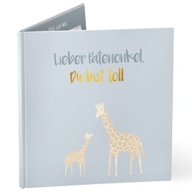 mintkind® "Lieber Patenonkel, Du bist toll" Gift Book for Godfather I Gift for Godfather I Picture Book Gift Godfather for Birthday or Christmas from Godchild Gift Idea