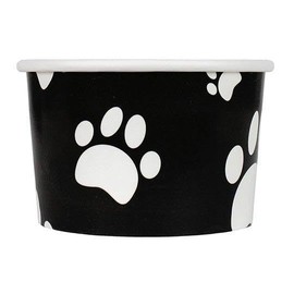 UNIQ 1000-Count 4 oz Pup Cups Paw Print Color | Disposable Paper Cups for Dog Treats | Hot Cup Factory