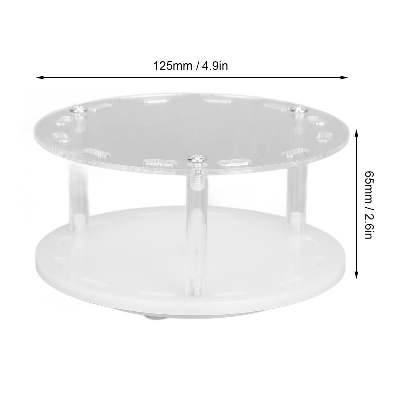 Acrylic Tweezers Stand Holder 12 Holes Rotatable Eyelash Extension Tool