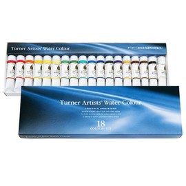 Turner Colour Works Paint Set Professional Artists' High Pigment Concentrated Watercolor Paint Set [Set of 18] 5ml Tubes - Assorted Colors