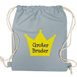 Partybob Children's Backpack Bag Big Brother with Crown, gray