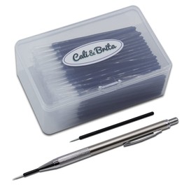 Cali&Brita (Large Capacity 150 Piece Set) Brush, Fine Pattern, Brush, Glue, Cement, Plastic Model, Figure, Surfacer, Melted Putty, Single Use, Large Capacity (150 Brushes + Holder)