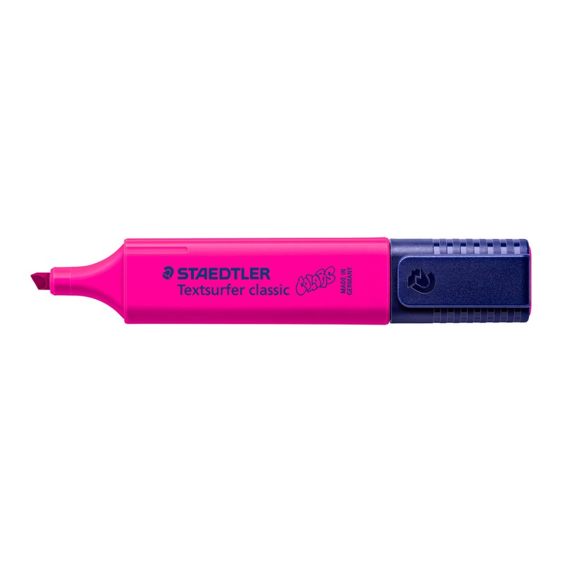 STAEDTLER Textsurfer Classic Highlighter, Magenta, Large Ink Memory, Long Marking