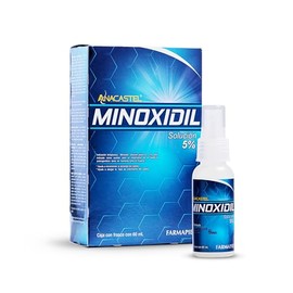 Anacastel Minoxidil Solucin 5  Tratamiento Capilar Anticada Cabello I Minoxidil Barba y Bigote I Alopecia Andrognetica  Alarga Fase de Crecimiento... 