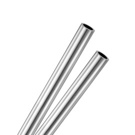 M METERXITY 2-Pack 300mm 304 Stainless Steel Tube, 2mm OD 0.5mm Wall Thickness Seamless Stainless Steel Tubing for Construction/Machining/DIY Crafting, Metal Straight Pipe [0.08x0.5x11.8IN]