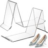 iplusmile 2pcs Clear Acrylic Shoe Store Display Stands Rack Holder