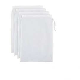 Nut Milk Bag, Pack of 4 Nylon Straining Cloth, Straining Cloth, Reusable, Fine Mesh Cheese Cloth, Nut Milk Bag, Organic Washable Food Strainer, Professional Cold Brew Filter for Juice, Coffee, Yoghurt