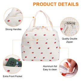 Insulated Lunch Bag Reusable Leakproof Lunch Box Bag Cooler Bags for Women Kids Girls Work School Picnic