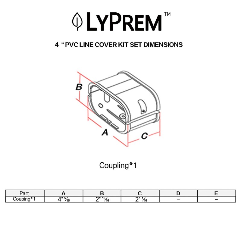 LyPrem PVC Line Cover Kit Parts Accessories for Ductless Mini