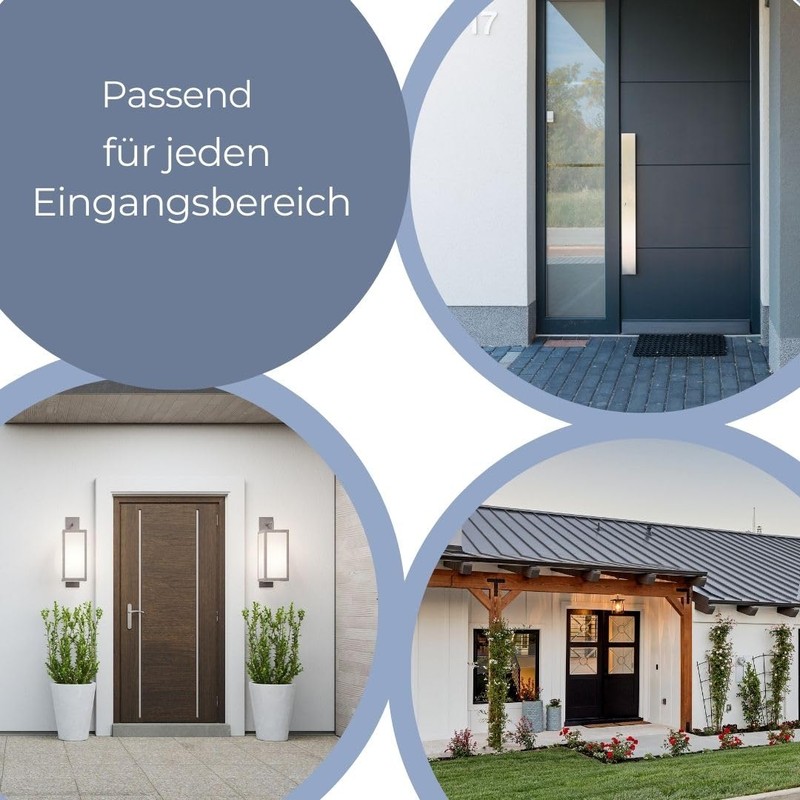 'Stainless Steel Door Chime Doorbell (White Blue etc.) and Engraving