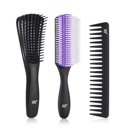 OEH Hair Brush, Detangling Brush for Women and Men for Detangling Hair Brush without Pulling for Styling Curly Thick Long Straight Hair (Purple)
