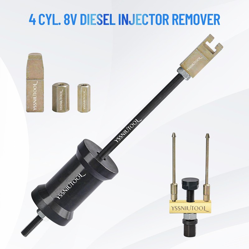 Fuel Injector Removal Puller Kit Injector Seal Install Tool Compatible