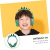 jojofuny Boy Girl Headset with Mic Soft Comfortable Dinosaur Design