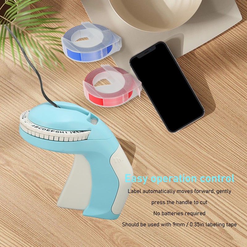 Embossing Label Maker 600dpi DIY Manual Label Printer 3D Portable