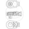 Hazet 8816P/7N Replacement Set for Ratchet Wheel 3/8", Multi-Colour