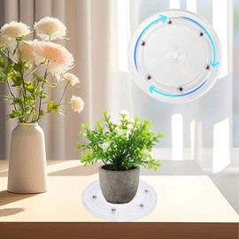 3" Clear Acrylic Lazy Susan, Small Turntable Ball Bearing Rotating Tray, Lazy Susan Turntable Organizer for Spice Rack Table Pantry Bathroom Organizers and Storage