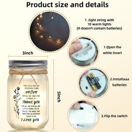 WANWXYSNYSNN Mothers Day Gifts for Mom from Daughter Son，Birthday Gifts for Mom，Home Decor Night Lights (Dear Mom)