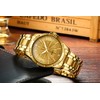 DREAMING Q&P Gold Stainless Steel IP Plated Men's Business Wrist