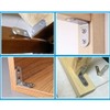 Derbway 10 pieces stainless steel corner code, angle brackets, stainless