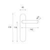 tesa Assa Abloy, Metf972nm Door Handle / Door Knob Key