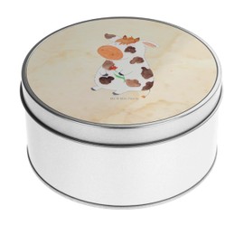 Mr. & Mrs. Panda Round Cow Tin - Gift Storage Box, Farmer, Magic, Farm Animals, Farm, Dreams, Milk, Gift Box, Farmer,