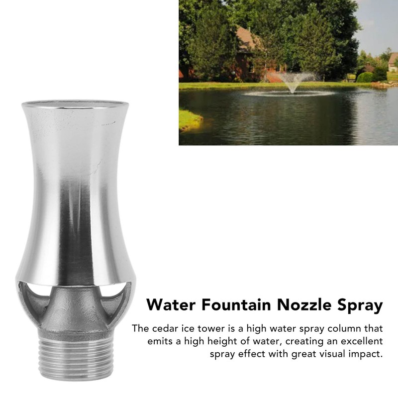 Stainless Steel Ice Tower Cascade Cedar Water Fountain Nozzle Cascade