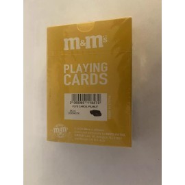 M&M's World Yellow and Red Peanut Playing Card New with Box Sealed