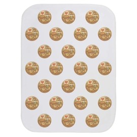 Azeeda 'Bakery Love' Baby Burp/Wash Cloth (BC00033140)