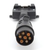 7 Pin Round Male Plug to 7 Pin Flat Female
