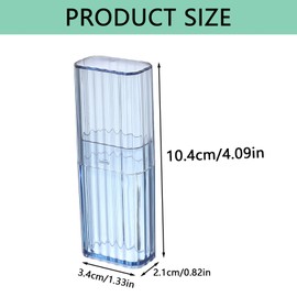 QHLWTT 4Pcs Portable Cotton Bud Holder Lightweight Perfect Size Cotton Swab Case Clear Cotton Bud Dispenser Box Travel Cotton Swab Holder for Storage Refillable