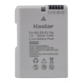 For Nikon 2x Kastar Battery for Nikon EN-EL14a D3100 D3200 D3300 D3400 D5100 D5200 D5300