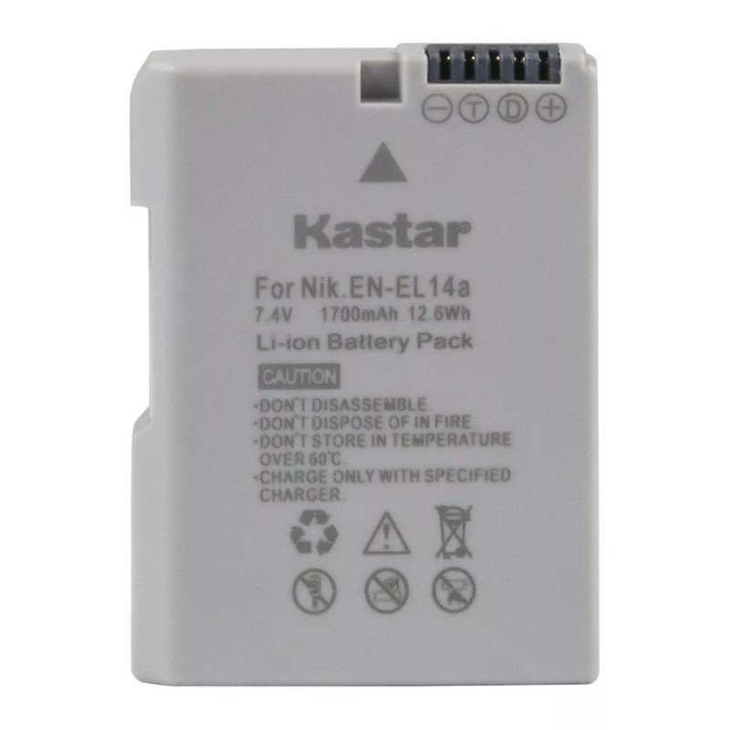 For Nikon 2x Kastar Battery for Nikon EN-EL14a D3100 D3200