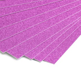 HSONAIGEE 12 Sheets Rosy Glitter Cardstock Premium Construction Paper Heavyweight Card Stock Paper for Christmas Crafts and DIY Scrapbook Supplies, 10 x 10 Inch, 300 GSM