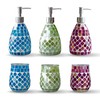 ELEGANTZ Bathroom Accessory Set – Mosaic Bathroom Accessories Set with