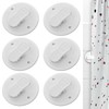 6 Pcs Shower Curtain Clips Self Adhesive Shower Splash Clips