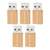 Aswalling 5PCS USB Data Blocker Charge-Only USB Blocker Adapter for