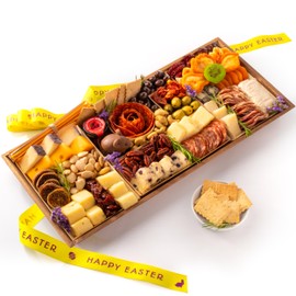 Nibble Charcuterie Easter Premium Board for 6-9, Ready to Serve Charcuterie Board