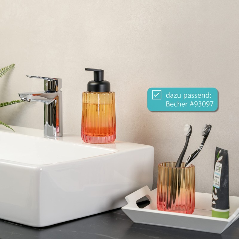 bremermann Seifenspender, Schaum-Seifenspender, Spender für Seife (rot/orange)