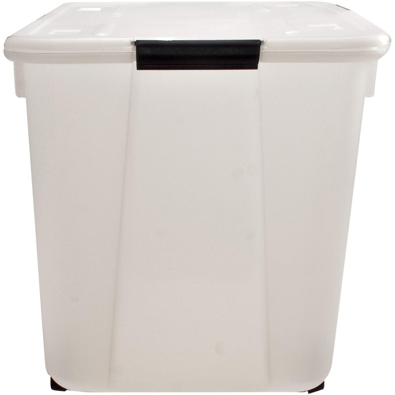 Advantus 34009 Rolling Storage Box, Letter/Legal, 15-Gallon Size, Clear