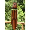 G6 COLLECTION Handmade Wooden Owl Bamboo Wind Chime Wood Statue