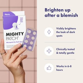 Mighty Patch Hero Cosmetics Mighty Patch Micropoint? for Dark Spots - Post-Blemish Dark Spot Patch with 395 Micropoints, Dermatologist Tested and Non-irritating (8 Count)