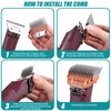 Dog Animal Stainless Steel Wide Clipper Attachment Guard Comb Set