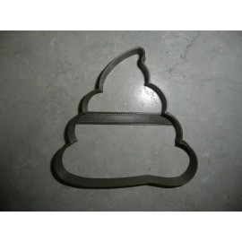 AJT POO SWIRL POOP PILE EMOJI CARTOON MESSAGE OUTLINE COOKIE CUTTER USA PR3856